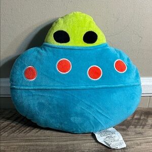 Adorable Alien UFO Decorative Pillow Bedroom Dorm 12”